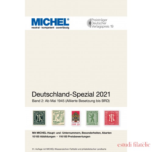 Leuchtturm 365144 MICHEL-Briefmarken-Katalog Deutschland-Spezial Band 2 (ab Mai 1945) 2021