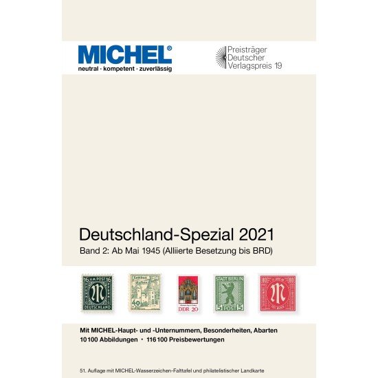 Leuchtturm 365144 MICHEL-Briefmarken-Katalog Deutschland-Spezial Band 2 (ab Mai 1945) 2021