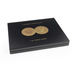 Leuchtturm 365159 Estuche para 30 monedas de oro Maple Leaf en cápsulas Leuchtturm 365159 Estuche para 30 monedas de oro Maple Leaf en cápsulas