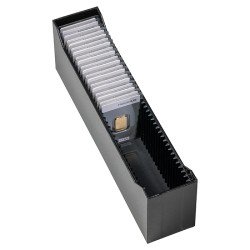 Leuchtturm 365162 Caja archivadora LOGIK para 40 lingote de oro en blíster, formato vertical, negro Leuchtturm 365162 Caja archivadora LOGIK para 40 lingote de oro en blíster, formato vertical, negro