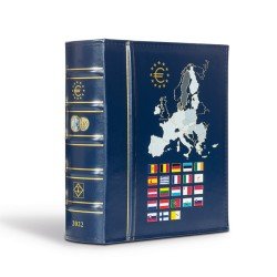Leuchtturm 365237 VISTA álbum anual para monedas de euro 2022, con cajetín protector, azul Leuchtturm 365237 VISTA álbum anual para monedas de euro 2022, con cajetín protector, azul