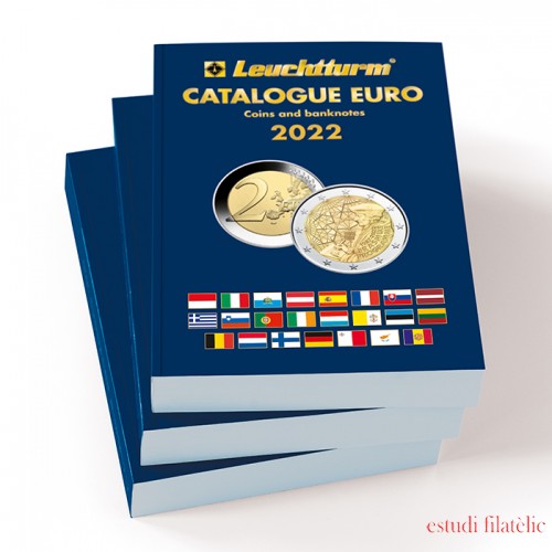 Leuchtturm 365243 Catálogo del Euro de las monedas y billetes 2022, inglés