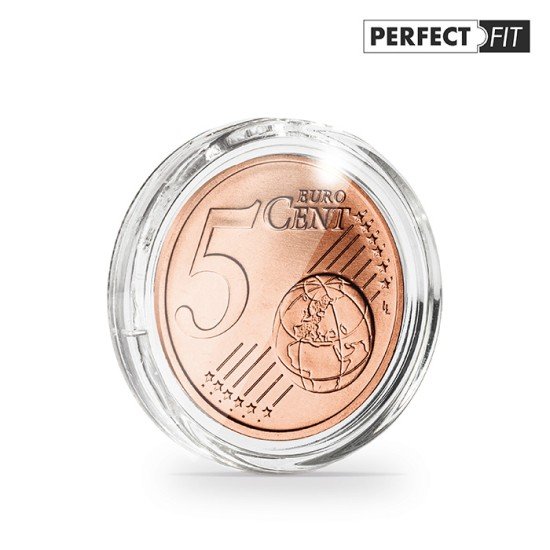 Leuchtturm 365287 Cápsulas ULTRA Perfect Fit para 5 Euro-Cent (21,25 mm), paquete de 10 Leuchtturm 365287 Cápsulas ULTRA Perfect Fit para 5 Euro-Cent (21,25 mm), paquete de 10
