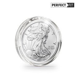 Leuchtturm 365299 Cápsulas ULTRA Perfect Fit para 1 oz. argent 40,6 mm(z.B.American Eagle),paquetede10