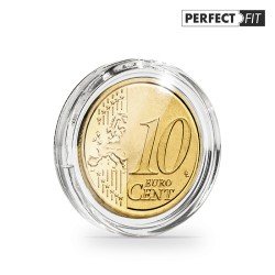 Leuchtturm 365305 Cápsulas ULTRA Perfect Fit para 10 Euro-Cent (19,75 mm), paquete de 100