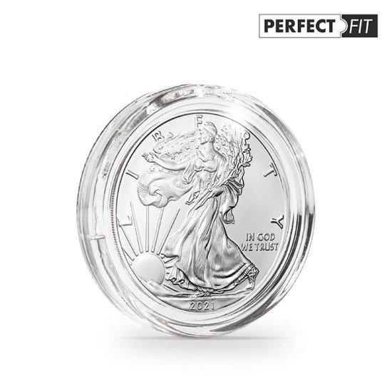 Leuchtturm 365351 Ultra Cápsulas Perfect Fit para 1 oz. argent 40,6 mm(z.B.American Eagle),paquetede40 Leuchtturm 365351 Ultra Cápsulas Perfect Fit para 1 oz. argent 40,6 mm(z.B.American Eagle),paquetede40