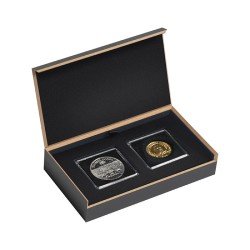 Leuchtturm 365462 Estuche LUXOR por 2x cápsula de moneda QUADRUM Leuchtturm 365462 Estuche LUXOR por 2x cápsula de moneda QUADRUM
