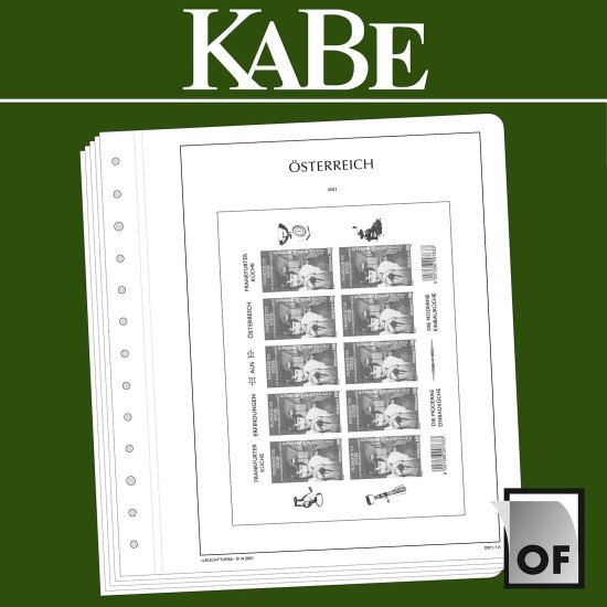 Leuchtturm 366559 KABE Suplemento-OF Austria minihoja 2021 Leuchtturm 366559 KABE Suplemento-OF Austria minihoja 2021