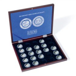Leuchtturm 366765 Estuche 25x10 Euros alemanes monedas de colección Leuchtturm 366765 Estuche 25x10 Euros alemanes monedas de colección