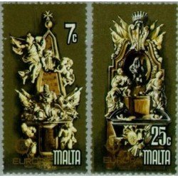 REL Malta 564/65 1978 Europa Monumentos Lujo REL Malta 564/65 1978 Europa Monumentos Lujo