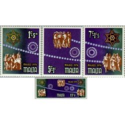 Malta 569/72 1978 Navidad Sorteo a favor de la infancia Lujo Malta 569/72 1978 Navidad Sorteo a favor de la infancia Lujo
