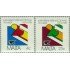 Malta 618/19 1981 25ª Feria internacional de Malta Símbolo y logo