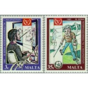 MED/S Malta 620/21 1981 Año internacional de los discapacitados Emblema Lujo