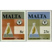Malta 622/23 1981 Día mundial de la alimentación Símbolos Lujo