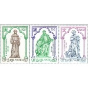 Vaticano - 1020/22 - 1995 Santos de la iglesia Lujo