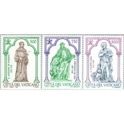Vaticano - 1020/22 - 1995 Santos de la iglesia Lujo Vaticano - 1020/22 - 1995 Santos de la iglesia Lujo