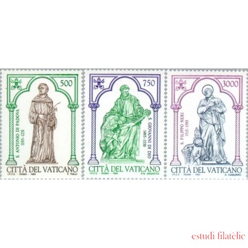 Vaticano - 1020/22 - 1995 Santos de la iglesia Lujo