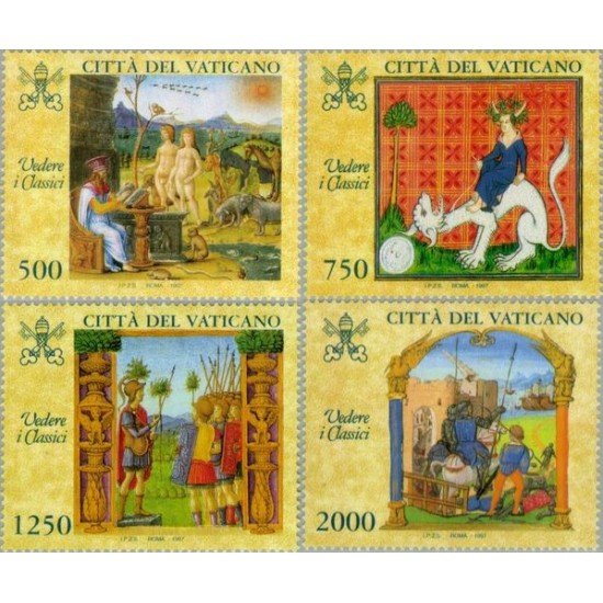 Vaticano - 1072/75 - 1997 Exp. en el Vaticano Mirada sobre los clásicos Ilustraciones  Lujo