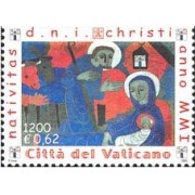 Vaticano 1248 2001 Navidad Una banda sin dentar Lujo