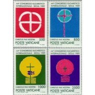 Vaticano - 860/63 - 1989 44º Congreso eucarístico inter. Seúl Lujo