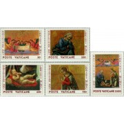 Vaticano - 886/90 - 1990 Navidad Lujo