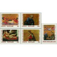 Vaticano - 886/90 - 1990 Navidad Lujo