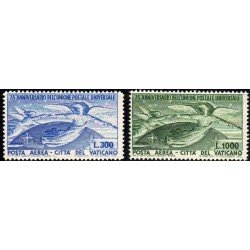 Vaticano Aéreo 18/19 1949 75º Aniversario de la UPU MNH Vaticano Aéreo 18/19 1949 75º Aniversario de la UPU MNH