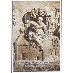 Vaticano HB 15 1995 700ª Aniv. del Santuario de Loreto Lujo Vaticano HB 15 1995 700ª Aniv. del Santuario de Loreto Lujo