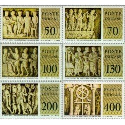 Vaticano - 645/50 - 1977 Museo del Vaticano Bajo-relieves paleocristianos Lujo Vaticano - 645/50 - 1977 Museo del Vaticano Bajo-relieves paleocristianos Lujo