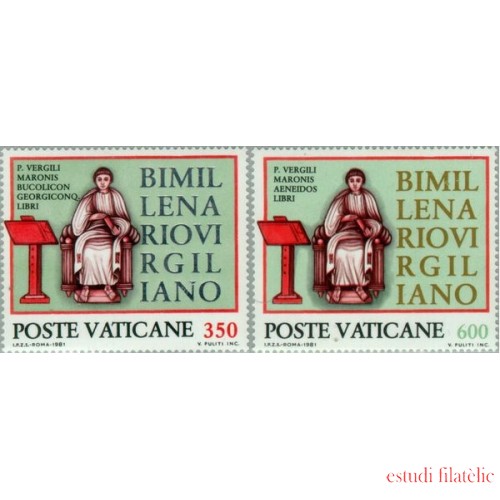 REL/S Vaticano  Nº 706/07  1980  Bimilenario de Virgilio Lujo
