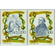 REL/S Vaticano  Nº 713/14   1981  6º Cent. muerte de B. J. van Ruusbroec Lujo