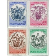 Vaticano - 743/46 - 1983 500º Aniv. de Rafael Lujo