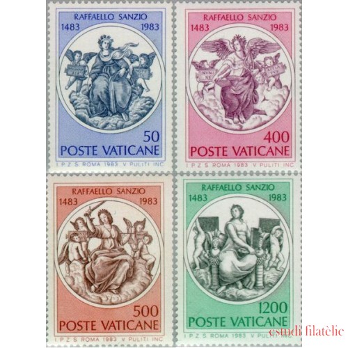 Vaticano - 743/46 - 1983 500º Aniv. de Rafael Lujo