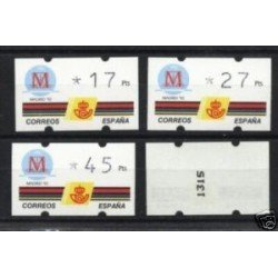 <div><strong>ATMs Klüssendorf Madrid 92 3 dígitos 4 valores Año 1994 con número<br
/>
</strong></div> <div><strong>ATMs Klüssendorf Madrid 92 3 dígitos 4 valores Año 1994 con número<br
/>
</strong></div>