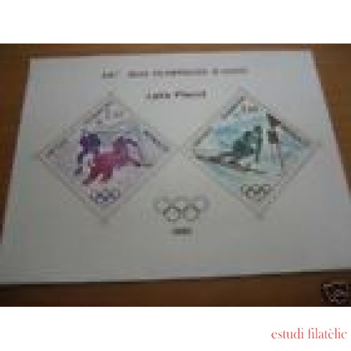 Monaco - 12 - 1980 Juegos Olímpicos de Lake Placid Lujo