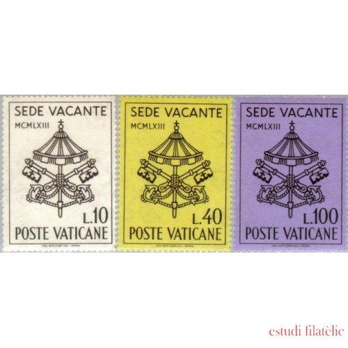 REL/S Vaticano 380/82 1963  Sede vacante Lujo