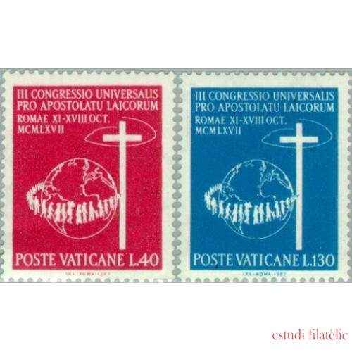 REL/S Vaticano  Nº 471/72  1967  3er Congreso universal por el apostolado laico Roma Lujo