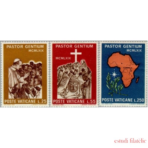 REL/S Vaticano  Nº 491/93  1969  Viaje de Pablo VI a Uganda Lujo