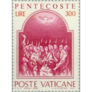 Vaticano - 593 - 1975 Pentecostes Cuadro del Greco Museo del Prado Lujo