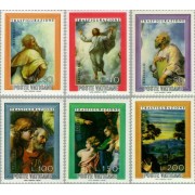 Vaticano - 616/21 - 1976 Celebración de la transfiguración Cuadros de Rafael Lujo