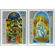 Vaticano - 636/37 - 1977 Asunción Miniaturas de los códigos latinos Lujo