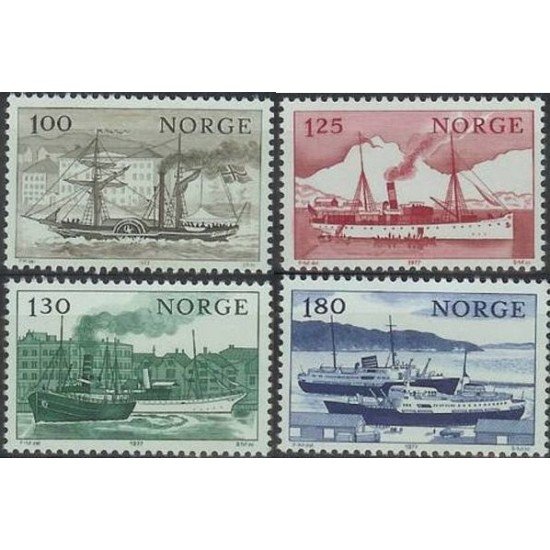 BA2/S Noruega Norway  Nº 703/06  1977 Serie costa de Noruega Barcos Lujo