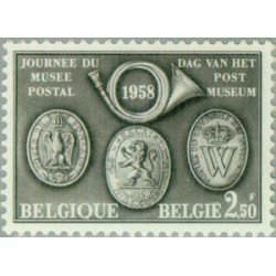 Bélgica - Correo ordinario - BE01046 - 1958 Día del museo posal Lujo Bélgica - Correo ordinario - BE01046 - 1958 Día del museo posal Lujo