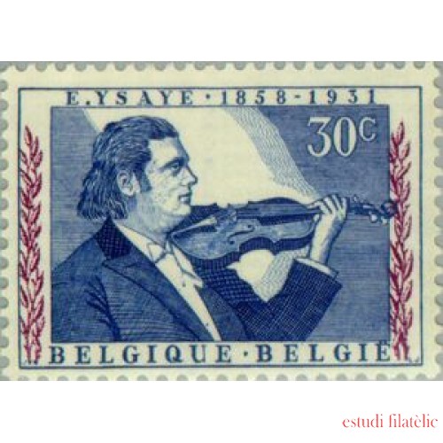 Bélgica - 1063 - 19*58 Cent. del violinista Eugène Ysaye Lujo
