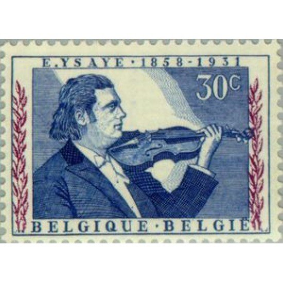 Bélgica - 1063 - 19*58 Cent. del violinista Eugène Ysaye Lujo