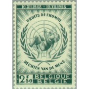 Bélgica - 1089 - 1958 10º Aniv. declaración Derechos Humanos Símbolo Lujo