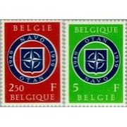 Bélgica - 1094/95 - 1959 10º Aniv. de la OTAN Lujo