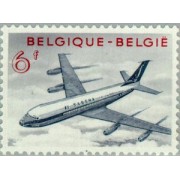 TRA1/S Bélgica Belgium  Nº 1113   1959  Puesta en servicio del Boeing 707 Avión Lujo