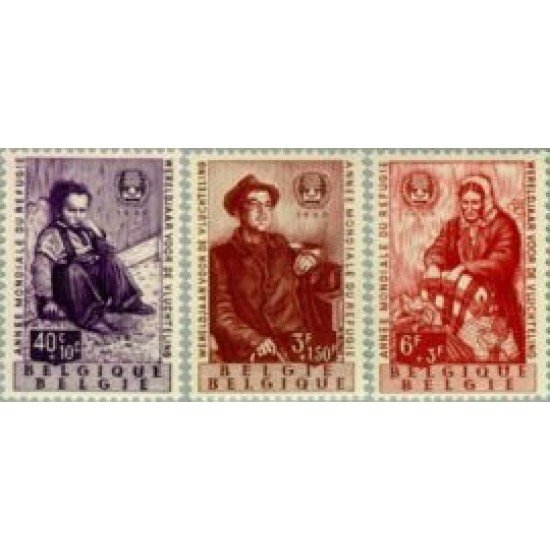 Bélgica - 1128/30 - 1960 Año mundial del refugiado Lujo