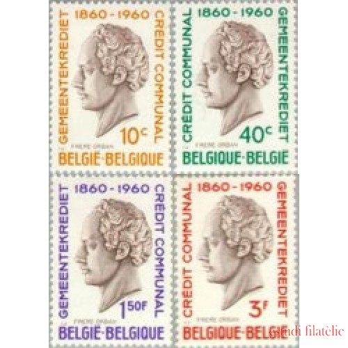 Bélgica - 1159/62 - 1960 Cent. del crédito comunal Orban Lujo
